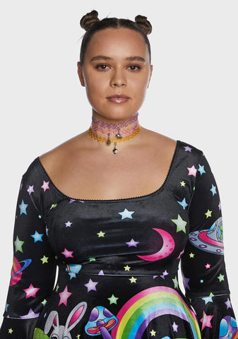 Stunning Nebula Choker Set