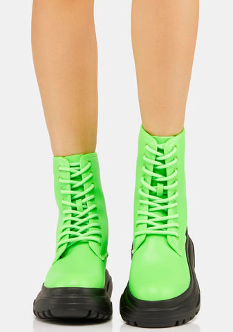 Up To Speed Combat Boots