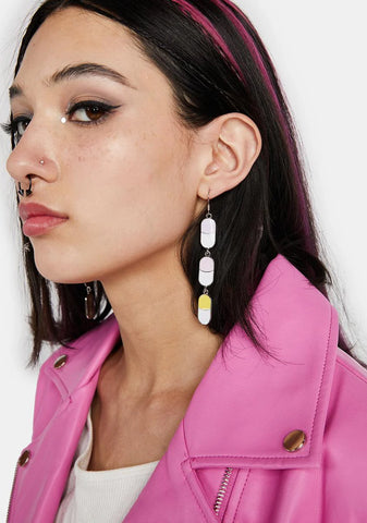Little Pills Everywhere Drop Earrings
