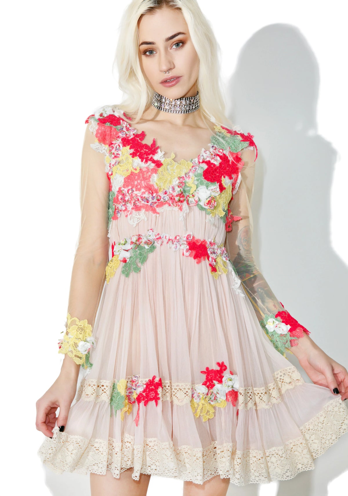 Dew Drop Floral Dress