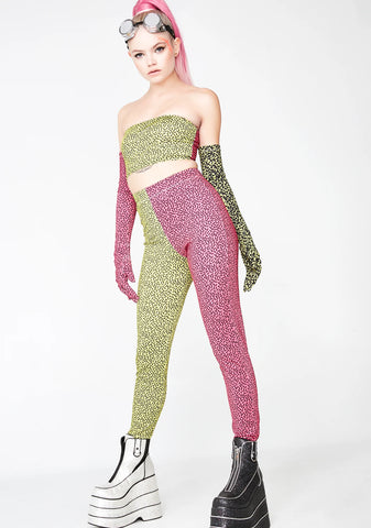 Harsh Lines Colorblock Unisexx Leggings