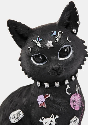 Bad To The Bone Cat Figurine