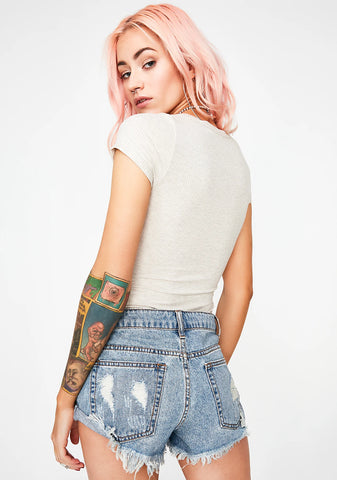 Mess Around Destroyed Shorts