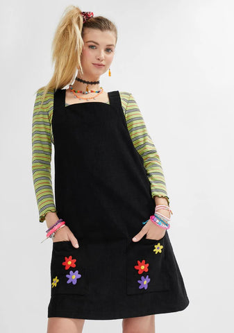 Delighted To Meet You Corduroy Jumper Dress