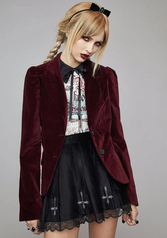 Bloodlust Velvet Blazer