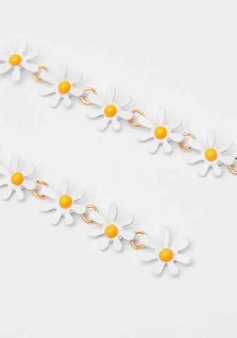 Peaceful Meadow Daisy Drop Earrings