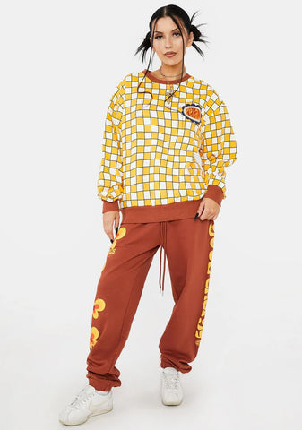 Groovy Tile Crewneck Sweater