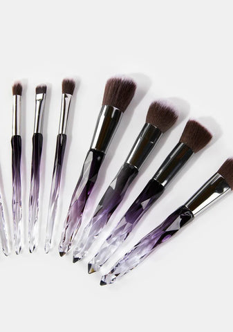 Amethyst Crystal Persuasion Makeup Brush Set