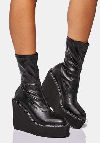 Night Newest Issue Wedge Ankle Boots