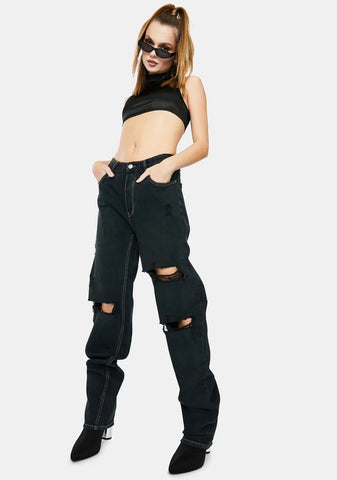 Lazy Lover Straight Leg Jeans