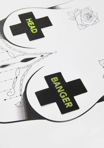 Head Banger Cross Nipple Pasties