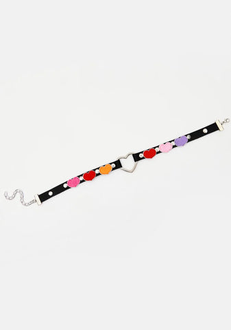 Hot Feel My Love Heart O-Ring Choker