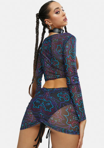 Rave Religion Mesh Skirt