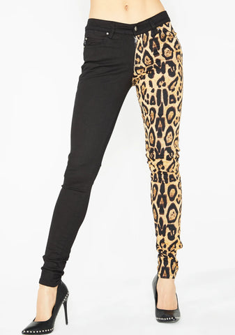 Leopard Split Leg Pants