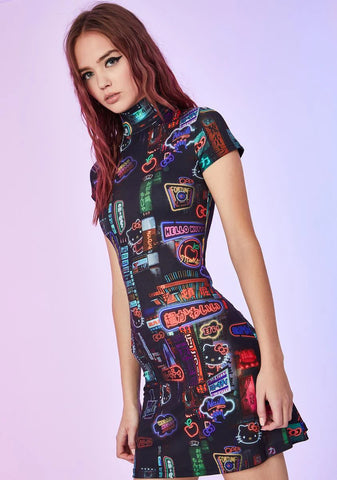 Pixel City Mini Dress
