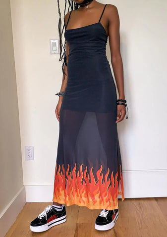 Burning Rubber Maxi Dress