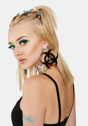 Black Toxic Earrings