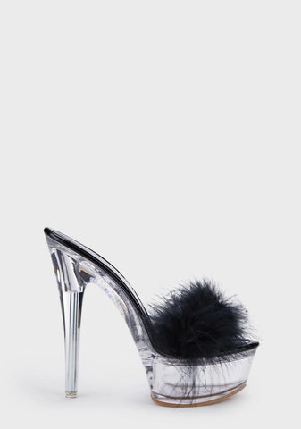 Night Walking Into Winter Platform Heels