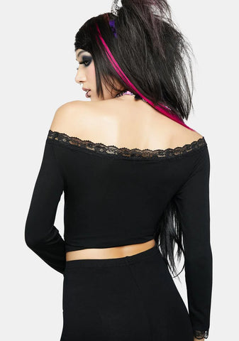 Line In A Song Crop Top