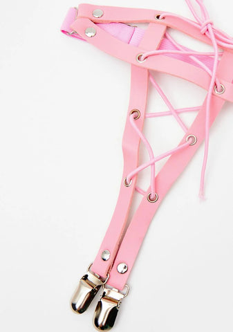 Sweetest Delight Lace Up Garters