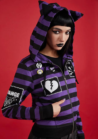 Ace Of Spacey Striped Hoodie