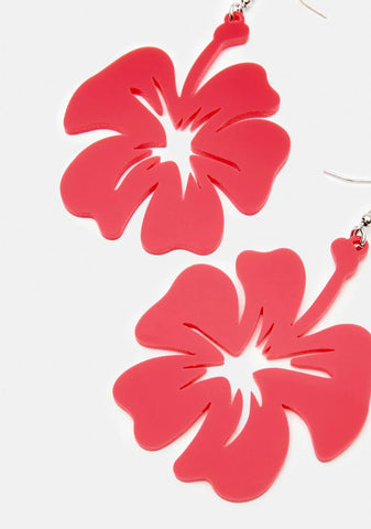 Hibiscus Dreams Drop Earrings