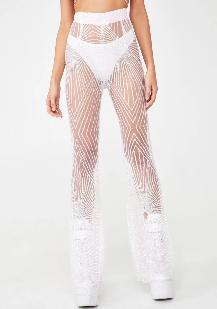 Sugar Walking In Memphis Glitter Flares