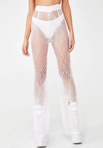 Sugar Walking In Memphis Glitter Flares