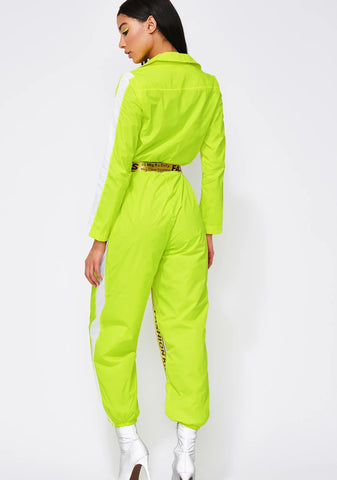 Electric Cosmic Radiation Belted Jumpsuit