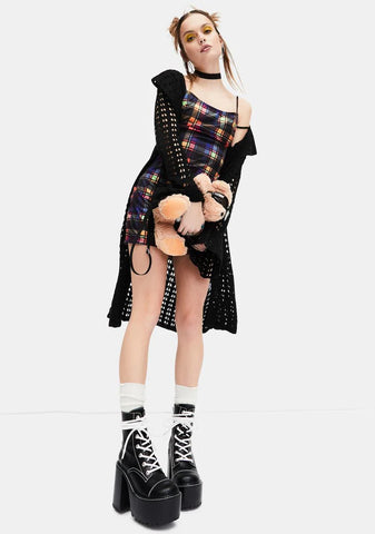 Running Wild Plaid Mini Dress