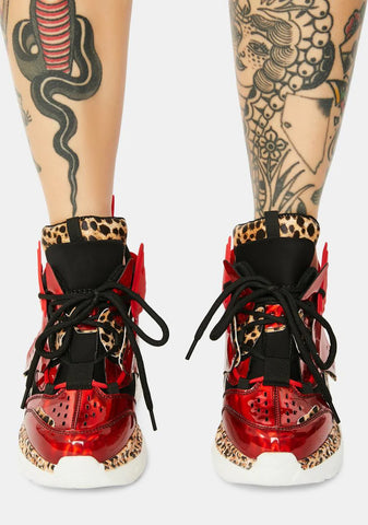 Red Raisin 3 Chunky Wedge Sneakers