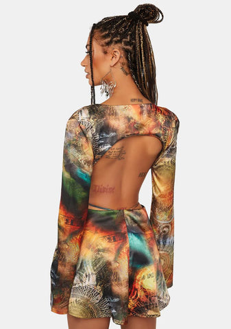 Orbit Satin Mini Dress