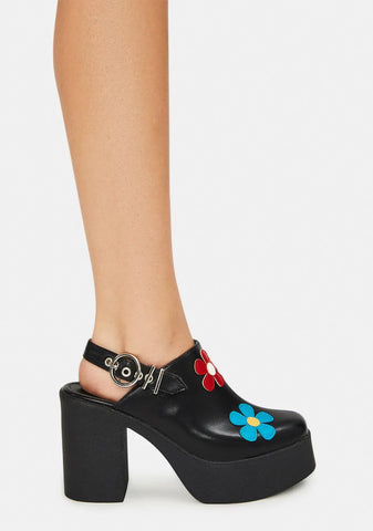 She's A Wildfire Chunky Platform Heels