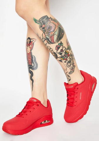 Red Stand On Air Uno Sneakers