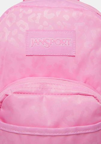 Leopard Embossed Half Pint Mini Backpack