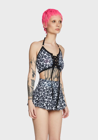 Smiley Front Tie Top