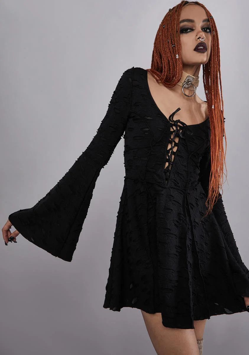 Beyond The Woods Bell Sleeve Dress