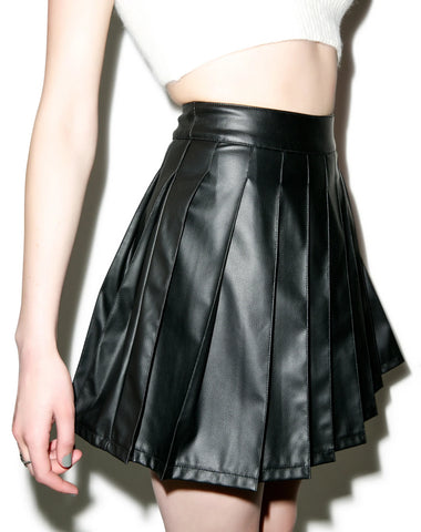 Vinyl Vixen Pleated Skirt
