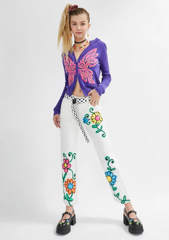 Blooming World Twill Floral Pants