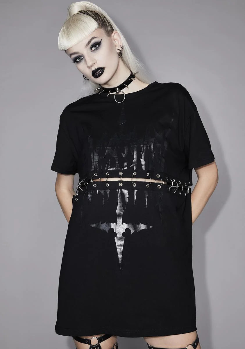 Never Get Nervous Oversized Graphic Tee
