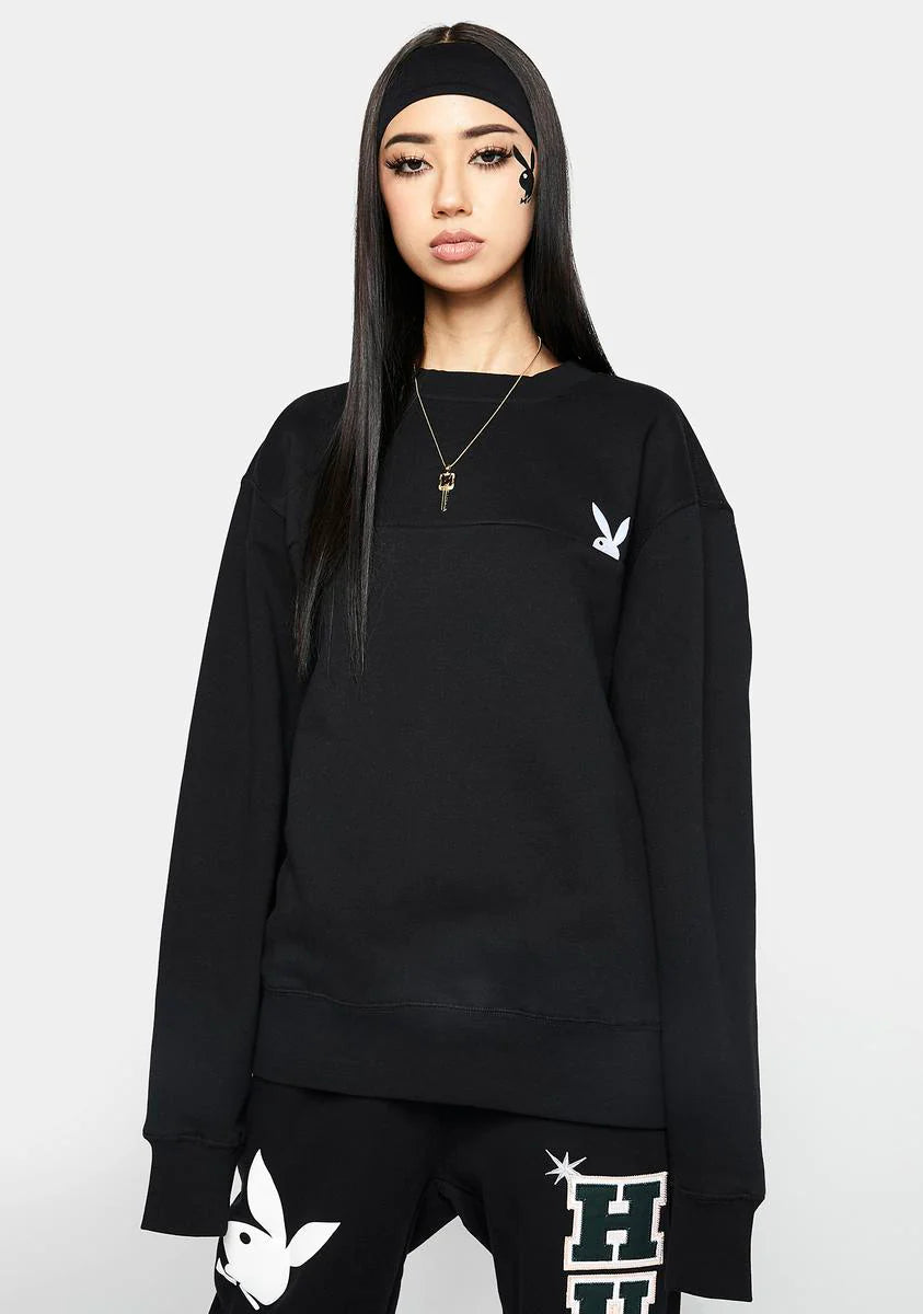 Playboy Rabbit Head Crew Sweatshirt