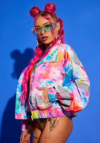 Confidence Is Key Rainbow Windbreaker