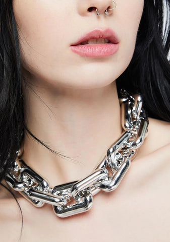 Chrome Worth Fighting 4 Chain Necklace
