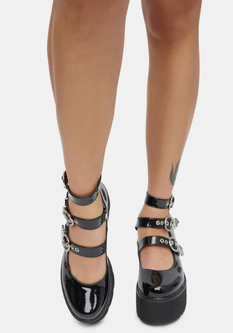 Oblivion Chunky Platform Mary Janes