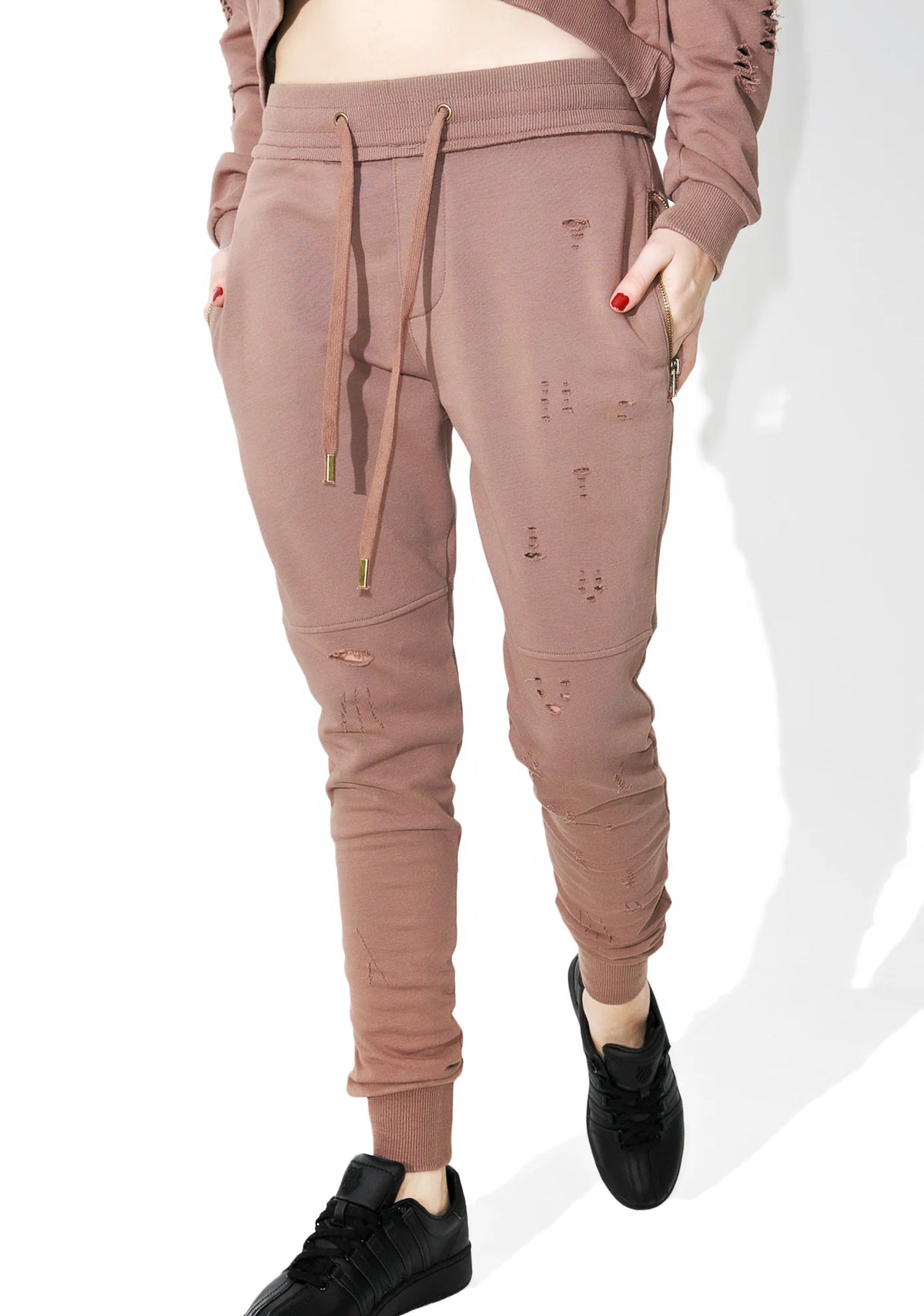 Stretch My Hands Distressed Sweatpants