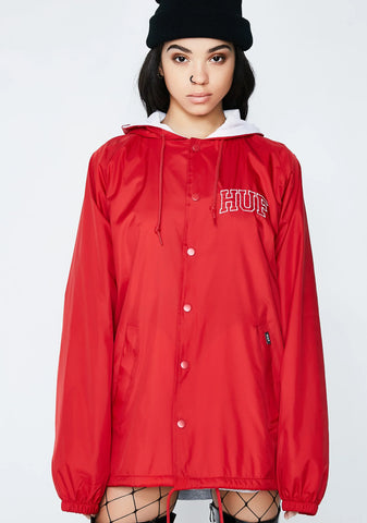 Arch Block Hooded Coach Jacket