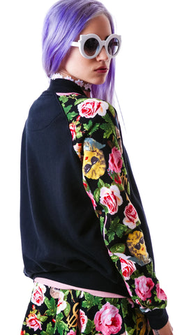 Angelic Rich Floral Athletic Jacket