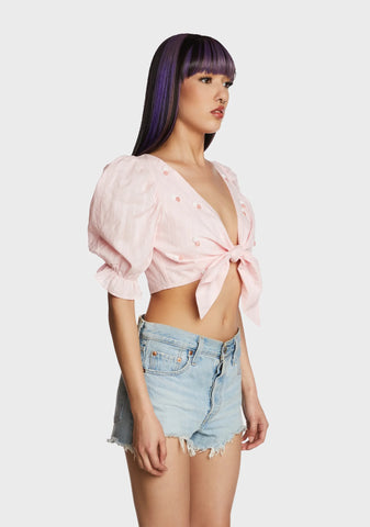 Bubbly Laughter Crop Top