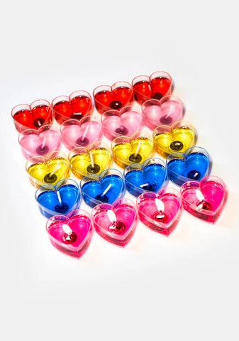 Burning Up Heart Candles