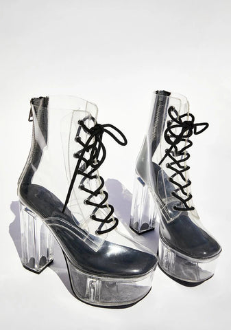 Shibuya Crossing Clear Boots